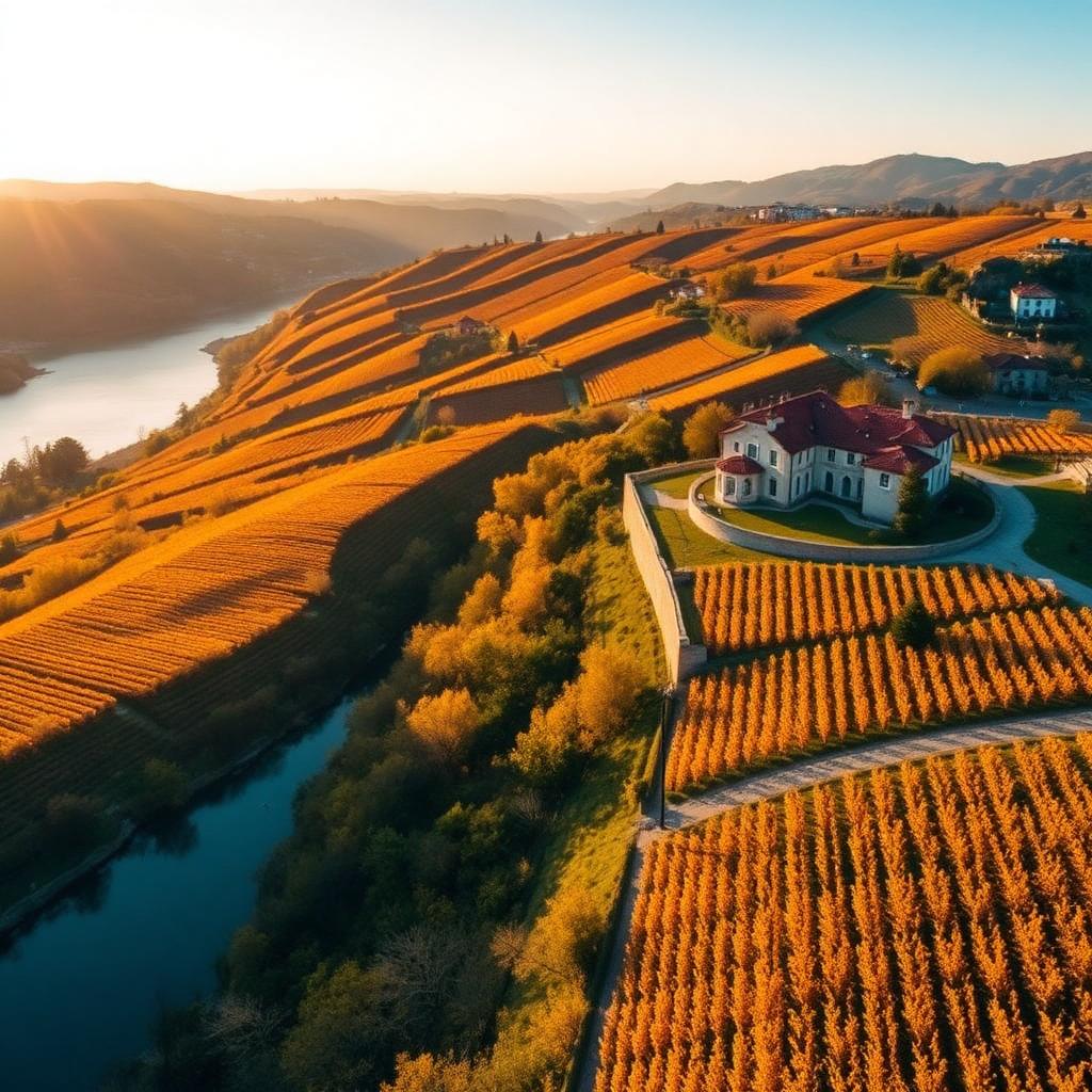 Quinta sobre o rio Douro